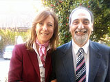 Umberto Guidoni e Cristina Bellon