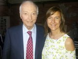 Piero Angela e Cristina Bellon